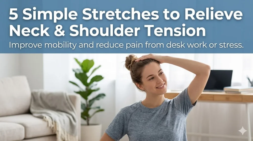 5 Simple Stretches to Relieve Neck & Shoulder Tension